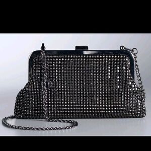 Simply Vera Vera Wang Rhinestone Black Clutch